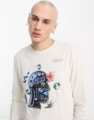 Nike chest print long sleeve t-shirt