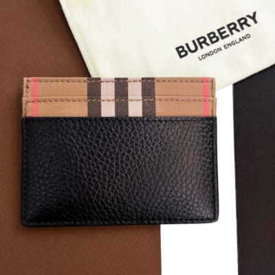 Burberry leather card case