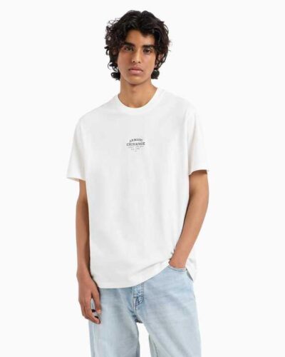 ARMANI EXCHANGE  short-sleeved t-shirt with embroidered logo