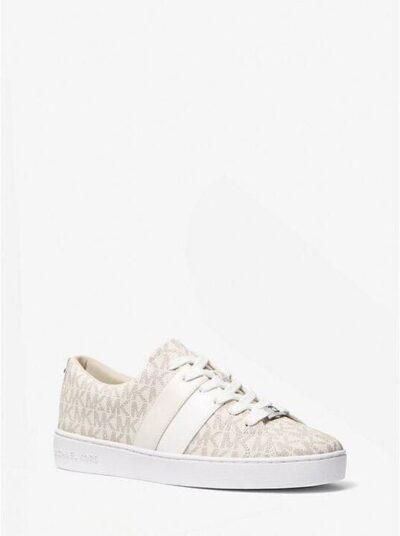 Michael Kors Keaton Striped Signature Logo Sneaker