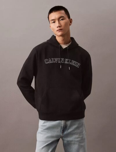 Calvin Klein Varsity Logo Graphic Fleece Classic Hoodie