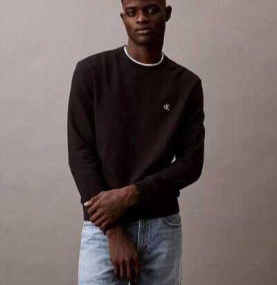 Calvin klein Archive logo fleece crewneck sweatshirt