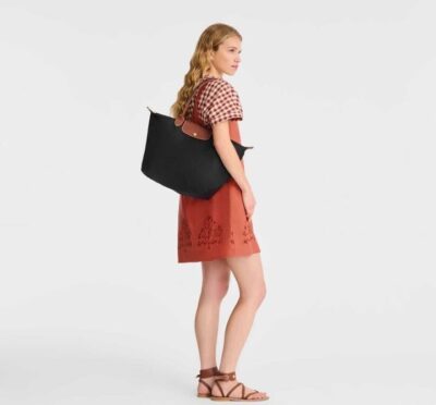 LONGCHAMP SHOULDER BAG L LE PLIAGE BLACK