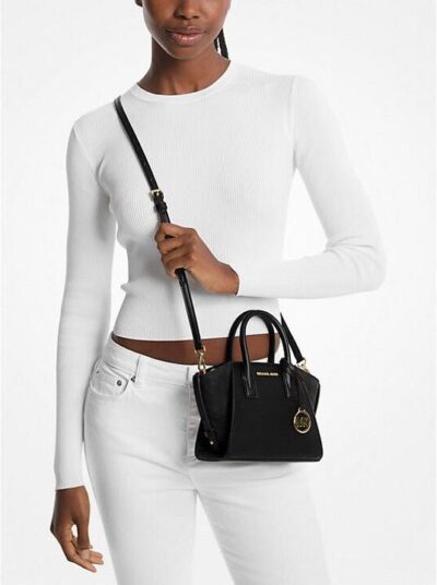 Michael kors Avril Extra-Small Leather and Suede Satchel