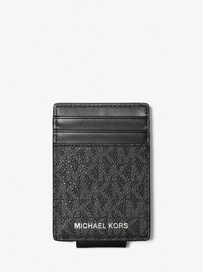 MICHAEL KORS Cooper Signature Logo Money Clip Card Case
