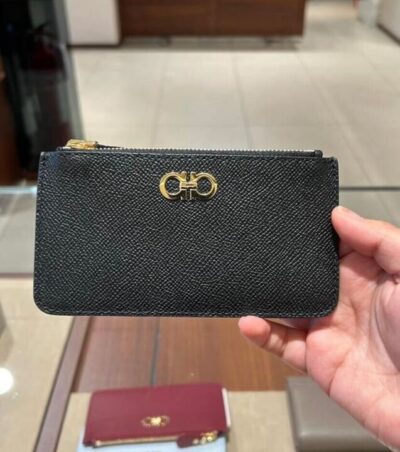 FERRAGAMO ZIPPER CARD WALLET Card Case