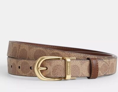 Coach Harness Buckle Cut To Size Reversible Belt, 25 Mm
