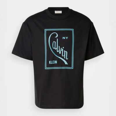Calvin klein Script logo graphic relaxed tshirt