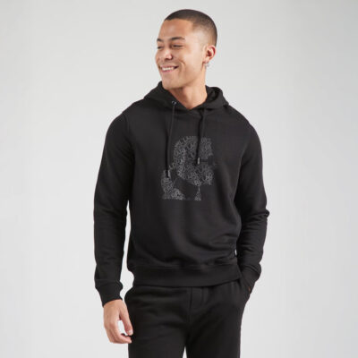 KARL LAGERFELD Logo-Print Regular Fit Hoodie
