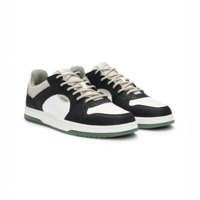 Hugo Mixed-material trainers with ripstop and faux suede