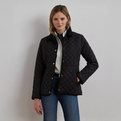 Ralph Lauren Women's Faux-Sherpa-Collar Quilted Coat