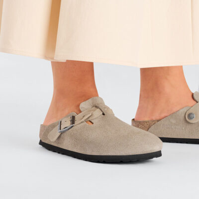 Birkenstock Boston Braided Suede Leather