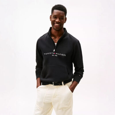 Tommy hilfiger Embroidered Tommy Logo Quarter-Zip