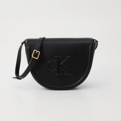 Calvin Klein BOLD SADDLE CROSSBODY - Shoulder bag