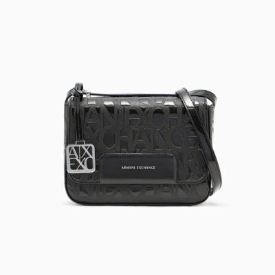 Armani exchange allover logo shoulder bag