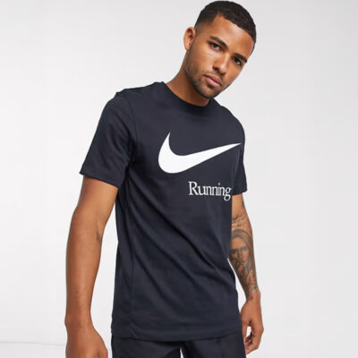 NIKE DRI FIT RUNNING GRAPHIC TEE SHIRT