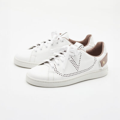 Valentino Backnet Logo Leather Sneaker