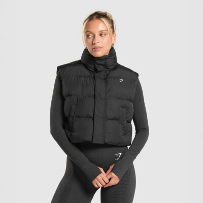 Gymshark CROPPED MIDI GILET