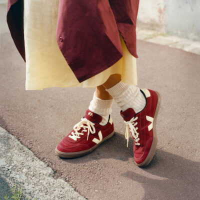 Veja PANENKA SUEDE GRENAT SUN BARK Sneakers