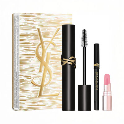 YSL Saint Laurent Lash Clash Mascara Set with Mini Eye Pencil and Mini Candy Glow Balm 1B