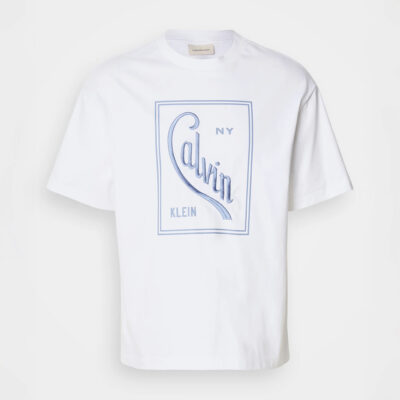 Calvin klein Script logo graphic relaxed tshirt