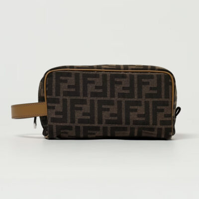 FENDI small FF-jacquard wash bag