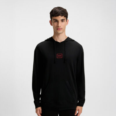 Hugo Logo-print stretch cotton Hoodie