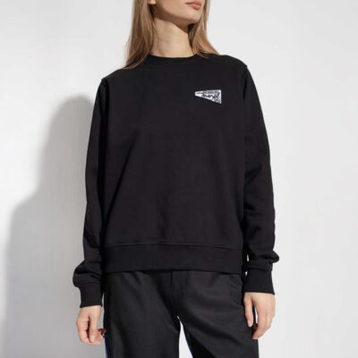 Diesel Men's Fleece Sweatshirt with Embroidered Logo